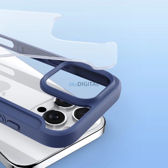 Dux Ducis Skin X Pro MagSafe könyvtok iPhone 16 Pro - kék