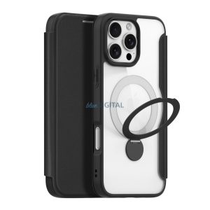 Dux Ducis Skin X Pro MagSafe könyvtok iPhone 16 Pro - fekete