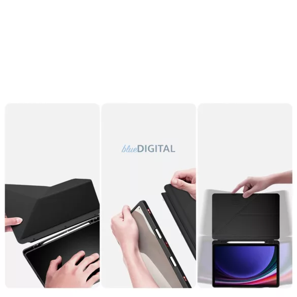 Dux Ducis Magi könyvtok Samsung Galaxy Tab S9/S9 FE/S10 FE 10.9" - fekete