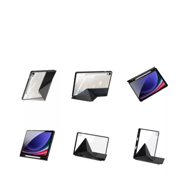 Dux Ducis Magi könyvtok Samsung Galaxy Tab S9/S9 FE/S10 FE 10.9" - fekete