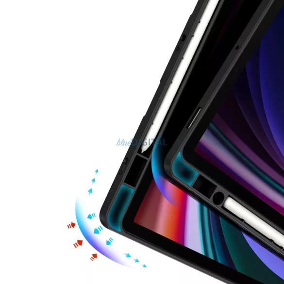 Dux Ducis Magi könyvtok Samsung Galaxy Tab S9/S9 FE/S10 FE 10.9" - fekete