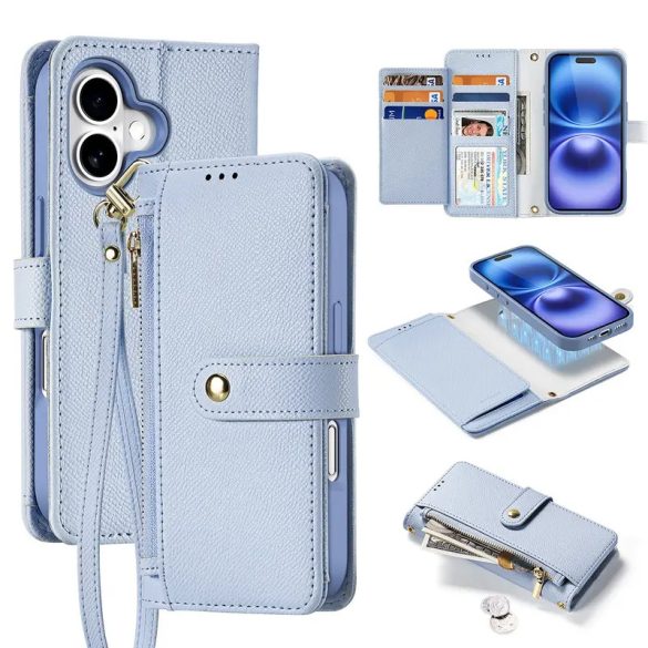 Dux Ducis Lawa MagSafe-kompatibilis könyvtok iPhone 16 - kék