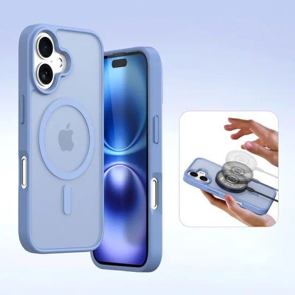 Dux Ducis Lawa MagSafe-kompatibilis könyvtok iPhone 16 - kék