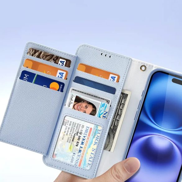 Dux Ducis Lawa MagSafe-kompatibilis könyvtok iPhone 16 - kék