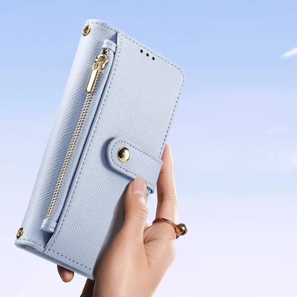 Dux Ducis Lawa MagSafe-kompatibilis könyvtok iPhone 16 Pro - kék