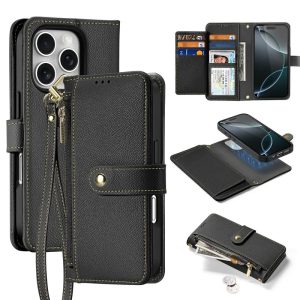 Dux Ducis Lawa könyvtok iPhone 16 Pro Max - fekete
