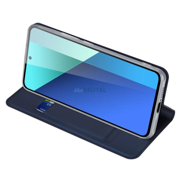 Dux Ducis Skin Pro Flipes tok Xiaomi Redmi Note 13 4G - kék