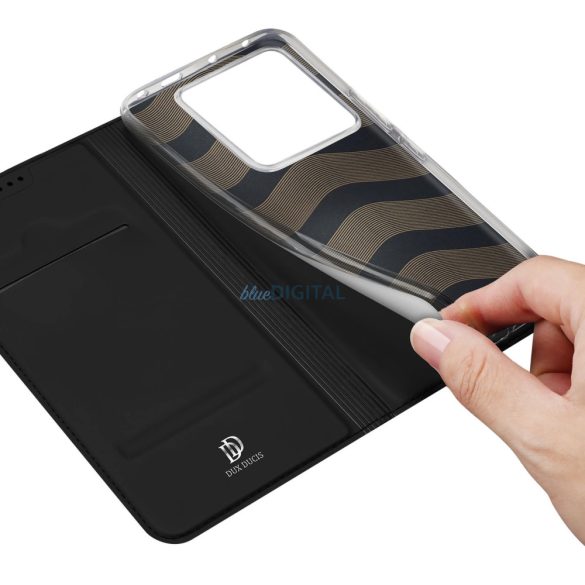 Dux Ducis Skin Pro könyvtok kártyatartóval Xiaomi Redmi Note 13 Pro 5G - fekete