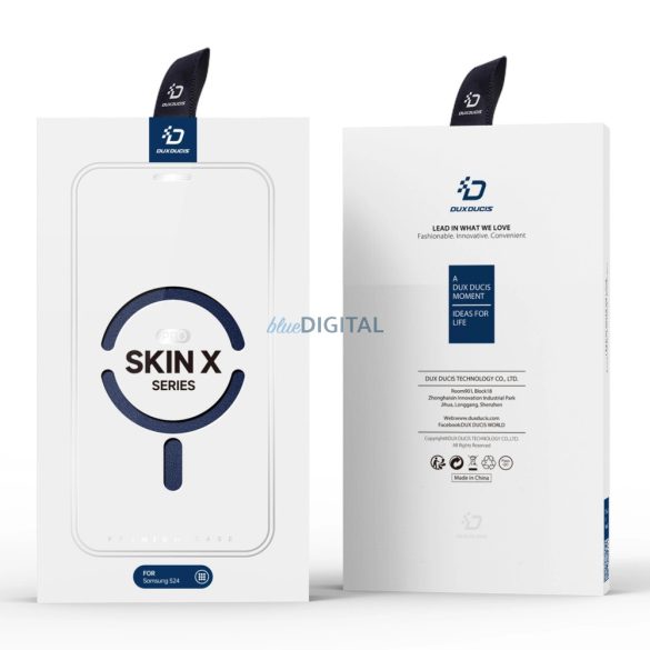 Dux Ducis Skin X Pro tok mágneses gyűrű / állvány Samsung S24 - kék