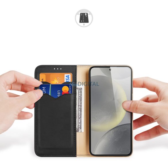 Dux Ducis Hivo flipes tok és RFID blokkoló Samsung Galaxy S24+ - fekete