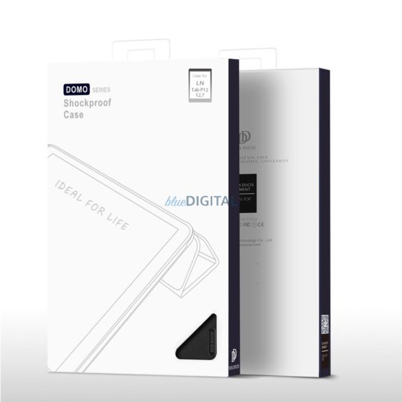 Dux Ducis Domo Smart Sleep Case Lenovo Tab P12 12.7'' táblagép - fekete tok