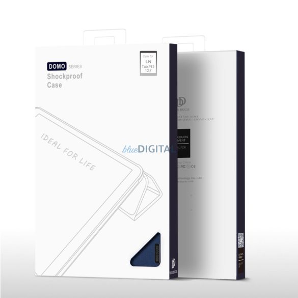Dux Ducis Domo Smart Sleep Case Lenovo Tab P12 12.7'' táblagép - kék tok