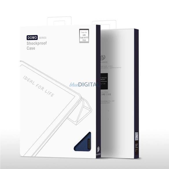 Dux Ducis Domo Smart Sleep Case Lenovo Tab M10 10.6'' táblagép - kék tok