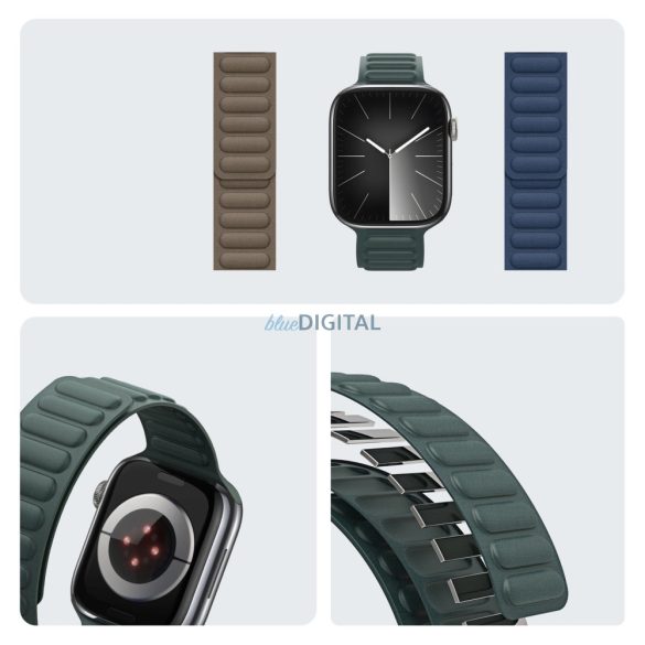 Mágneses Dux Ducis szíj BL Apple Watch 38 / 40 / 41 mm - zöld tok