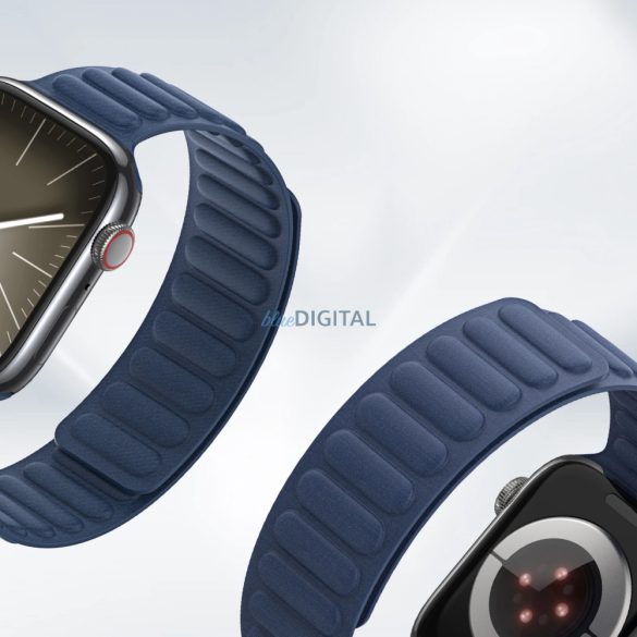 Dux Ducis Strap BL mágneses szíj Apple Watch 42 / 44 / 45 / 49 mm - Kék tok