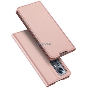 Dux Ducis Skin Pro Flipes tok, pénztárcával és állvány Xiaomi Poco M6 Pro / Redmi 12/12R - rózsaszínű