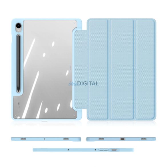 Dux Ducis Toby tok Flip állvány Samsung Galaxy Tab S9 FE - kék 