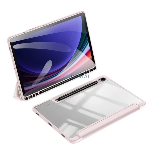 Dux Ducis Toby tok Flip állvány Samsung Galaxy Tab S9 FE - rózsaszín