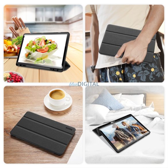 Dux Ducis Toby tolltartós tok Smart Sleep funkció Samsung Tab A9 Plus 11" táblagép - fekete