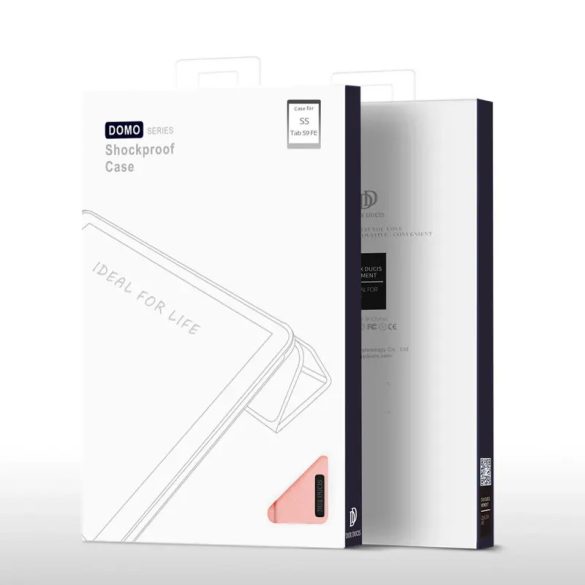 Dux Ducis Domo öko-bőr tok SAMSUNG Tab S9 FE+ - rózsaszín