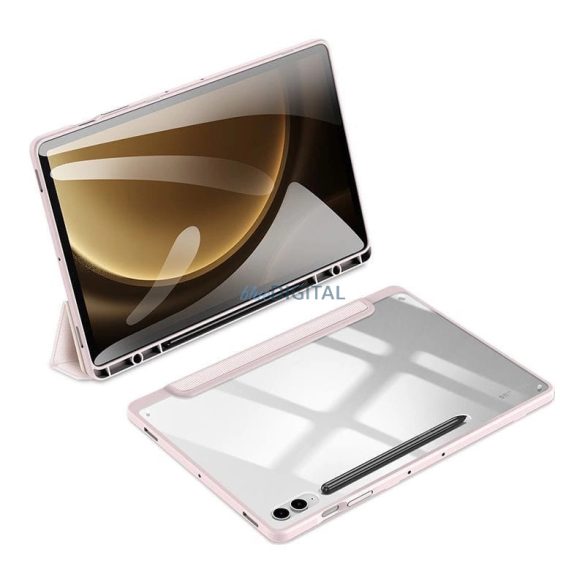 Dux Ducis Toby tok Flip állvány Samsung Galaxy Tab S9 FE Plus - rózsaszín