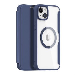 Dux Ducis Skin X Pro mágneses Flip MagSafe tok iPhone 15 - Kék