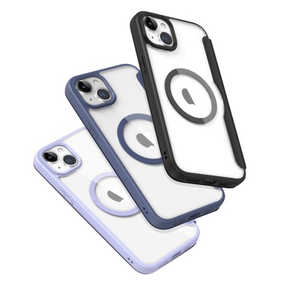 Dux Ducis Skin X Pro mágneses Flip MagSafe tok iPhone 15 Plus - Fekete