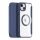 Dux Ducis Skin X Pro mágneses Flip MagSafe tok iPhone 15 Plus - Kék
