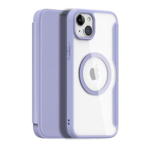 Dux Ducis Skin X Pro mágneses Flip MagSafe tok iPhone 15 Plus - Lila