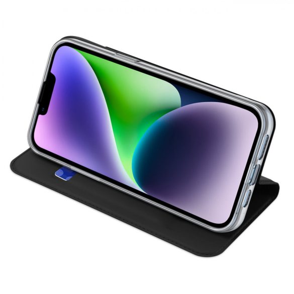 Dux Ducis Skin Pro Card Wallet Case iPhone 15 - fekete tok