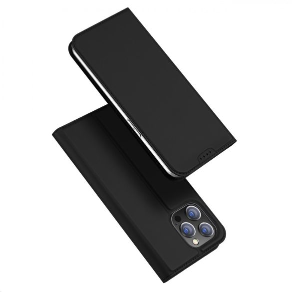 Dux Ducis Skin Pro Wallet Case iPhone 15 Pro tok - Fekete