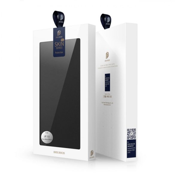 Dux Ducis Skin Pro Wallet Case iPhone 15 Pro Max - fekete tok