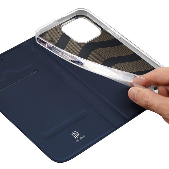 Dux Ducis Skin Pro Wallet Case iPhone 15 Pro Max - kék tok
