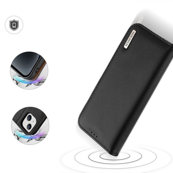Dux Ducis Hivo RFID blokkoló tok pénztárcával iPhone 15 - Fekete