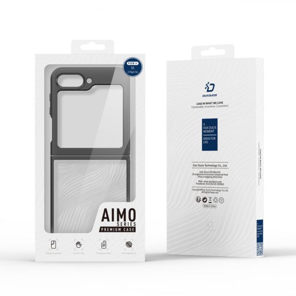 Samsung Galaxy Z Flip5 5G Armor tok MagSafe kompatibilis Dux Ducis Aimo Mag - Fekete