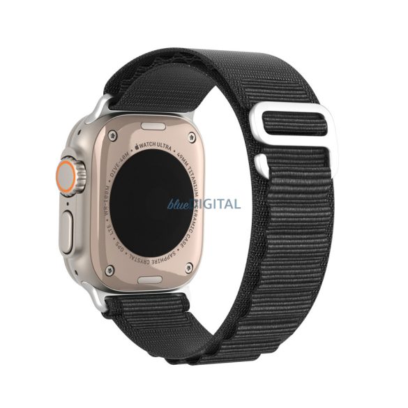 Dux Ducis (GS Version) sportos csereszíj Apple Watch 9/8/7/6/SE/5/4/3/2/1 (41, 40, 38 mm) fekete