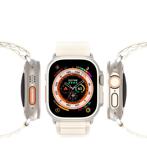 Dux Ducis (GS Version) sportos csereszíj Apple Watch 9 / 8 / 7 / 6 / SE / 5 / 4 / 3 / 2 / 1 (41, 40, 38 mm) fehér