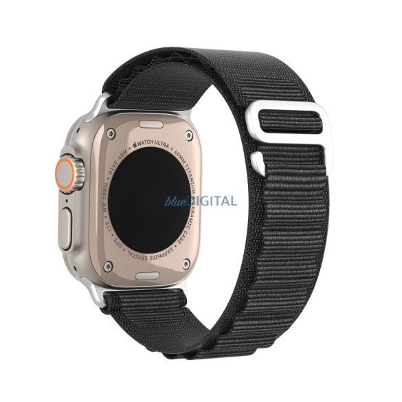 Dux Ducis (GS Version) sportos csereszíj Apple Watch Ultra / 9 / 8 / 7 / 6 / SE / 5 / 4 / 3 / 2 / 1 (42, 44, 45, 49 mm) fekete