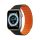 Dux Ducis (LD Version) csereszíj Apple Watch SE, 9, 8, 7, 6, 5, 4, 3, 2, 1 (41, 40, 38 mm) - fekete és narancssárga