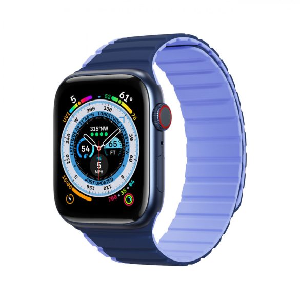 Dux Ducis (LD Version) csereszíj Apple Watch SE, 9, 8, 7, 6, 5, 4, 3, 2, 1 (41, 40, 38 mm) - kék