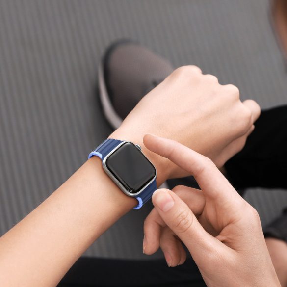 Dux Ducis (LD Version) csereszíj Apple Watch SE, 9, 8, 7, 6, 5, 4, 3, 2, 1 (41, 40, 38 mm) - kék