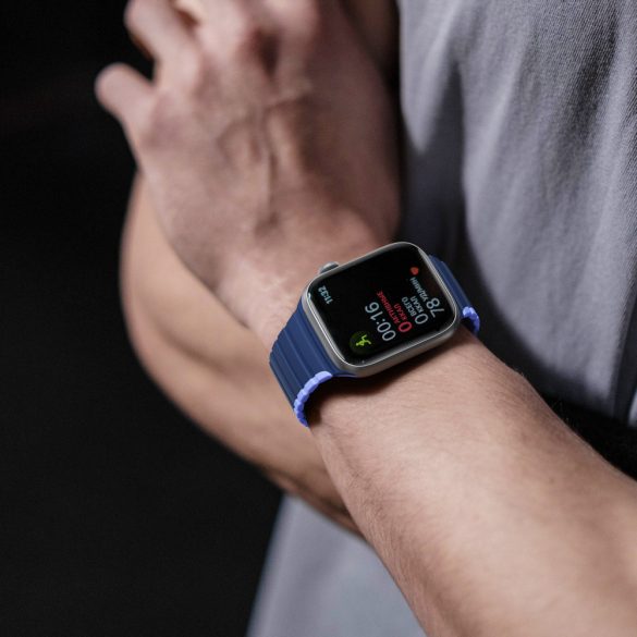 Dux Ducis (LD Version) csereszíj Apple Watch Ultra, SE, 9, 8, 7, 6, 5, 4, 3, 2, 1 (49, 45, 44, 42 mm) - Kék