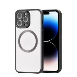   Armor tok iPhone 14 Pro MagSafe kompatibilis Dux Ducis Aimo Mag készülékkel - fekete