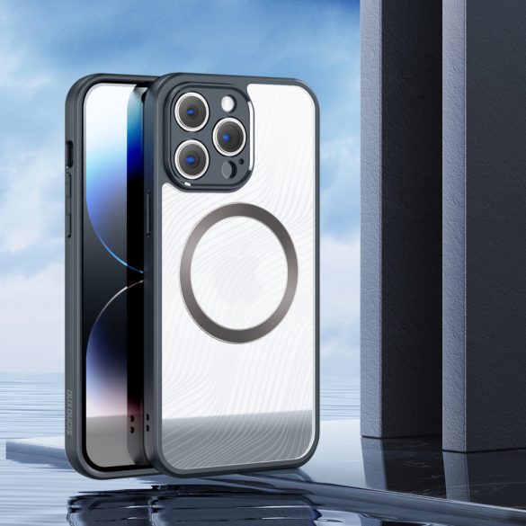 Armor tok iPhone 14 Pro Max MagSafe kompatibilis Dux Ducis Aimo Mag készülékkel - fekete