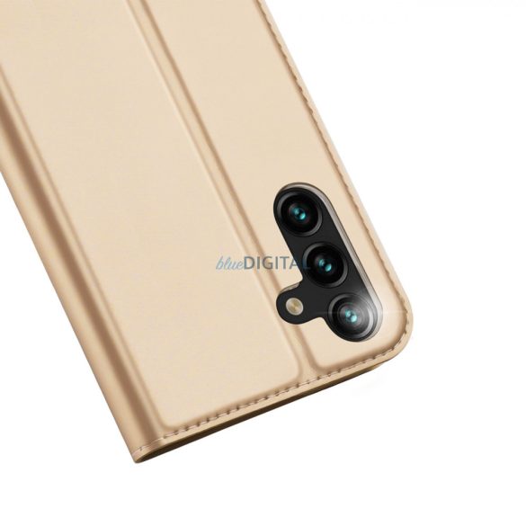 Dux Ducis Skin Pro Case for Samsung Galaxy A14 5G flipes tok pénztárcával és állvánnyal arany