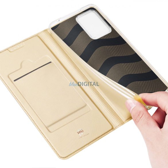 Dux Ducis Skin Pro Case for Xiaomi 13 Lite flipes tok pénztárcával és állvánnyal arany