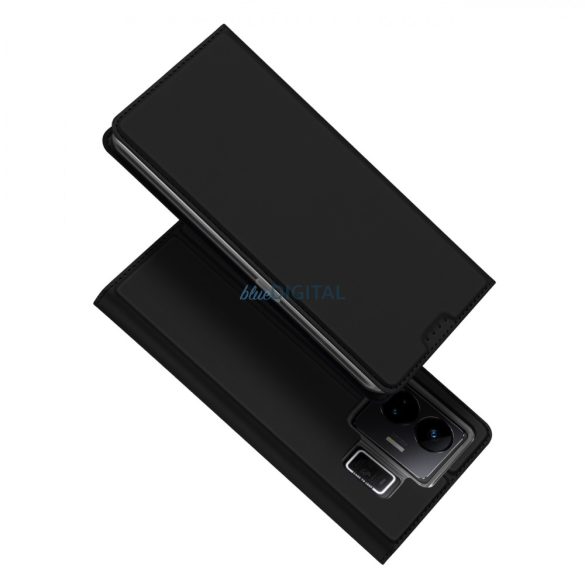 Dux Ducis Skin Pro Case For Realme GT Neo 5 / Realme GT3 flipes tok pénztárcával és állvánnyal Fekete