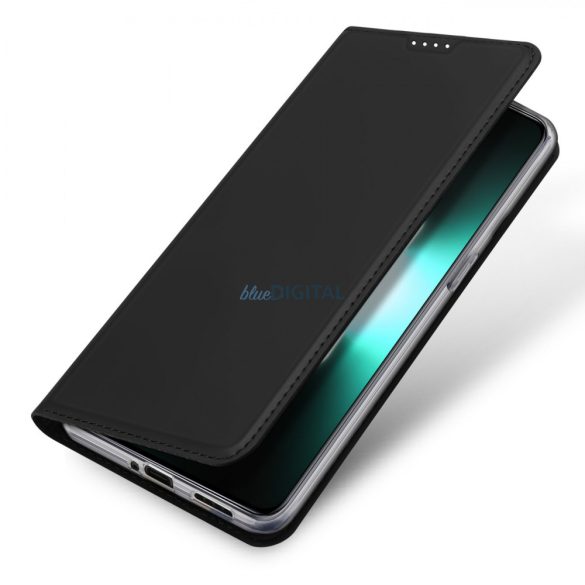 Dux Ducis Skin Pro Case For Realme GT Neo 5 / Realme GT3 flipes tok pénztárcával és állvánnyal Fekete