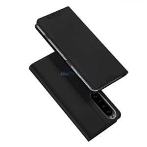 Dux Ducis Skin Pro Case for Sony Xperia 1 V flipes tok pénztárcával és állvánnyal Fekete