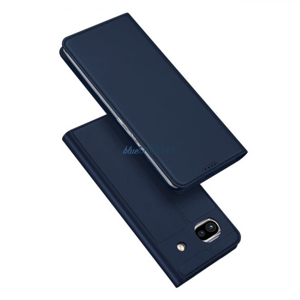 Dux Ducis Skin Pro Case for Google Pixel 7a flipes tok pénztárcával és állvánnyal kék